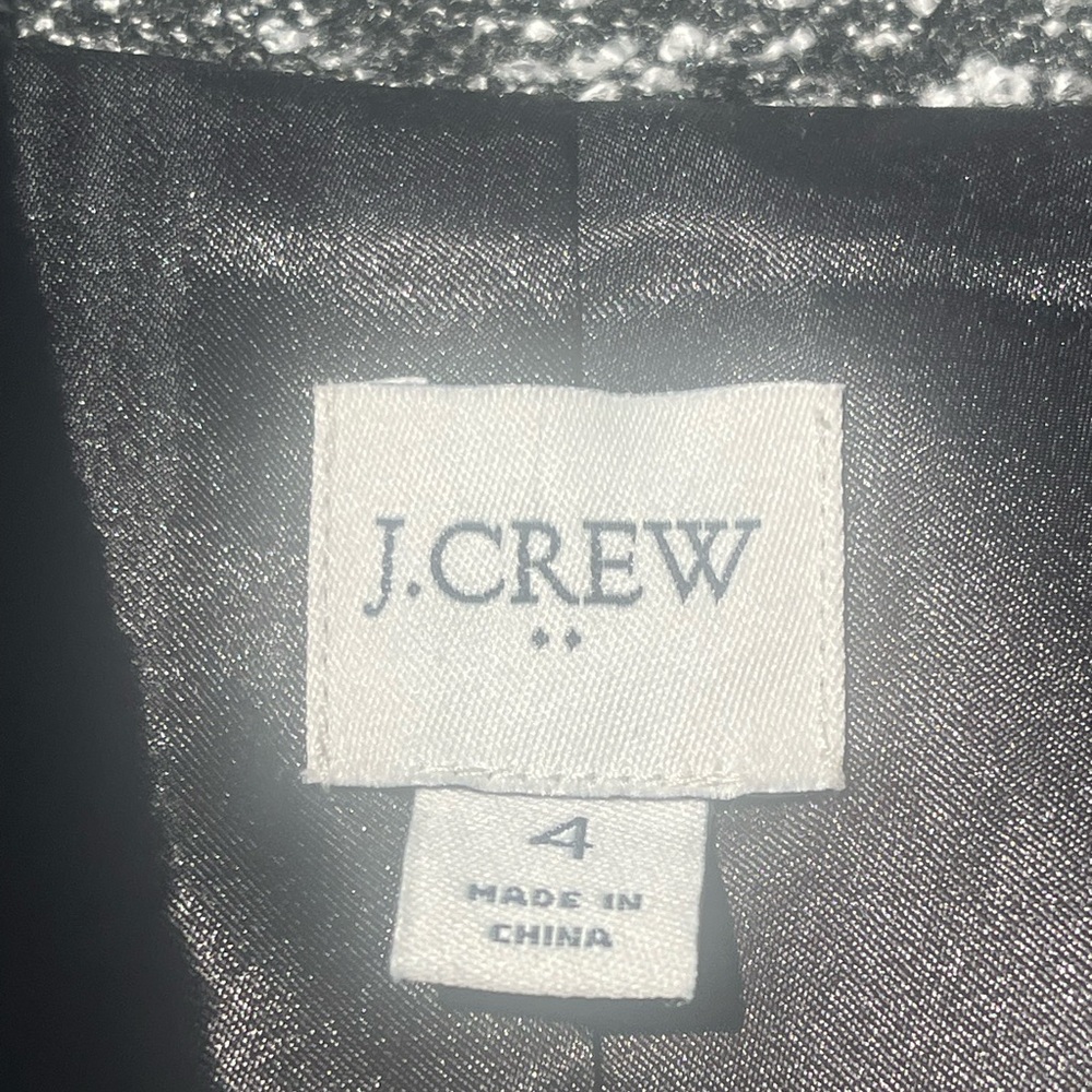 J. Crew Black and Gray Car Coat / Winter Size 4 - Picture 8 of 16